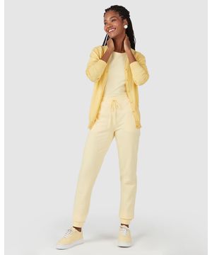 Cardigan Básico Feminino Em Tricô Malwee Amarelo