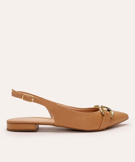 sapatilha com fivela oneself bege