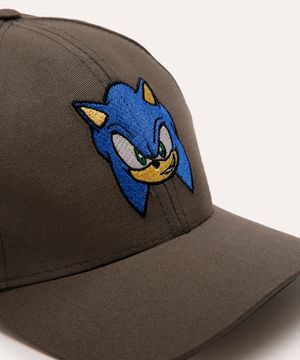 boné infantil aba curva sonic cinza