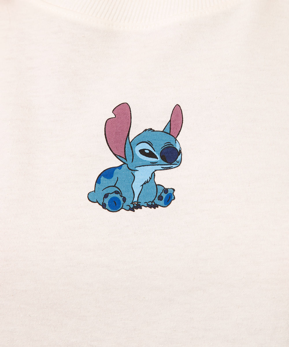 cropped de algodão stitch off white