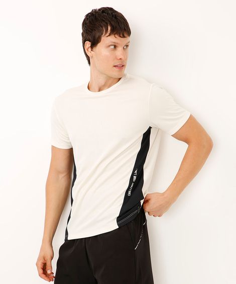 camiseta esportiva oversized cinza