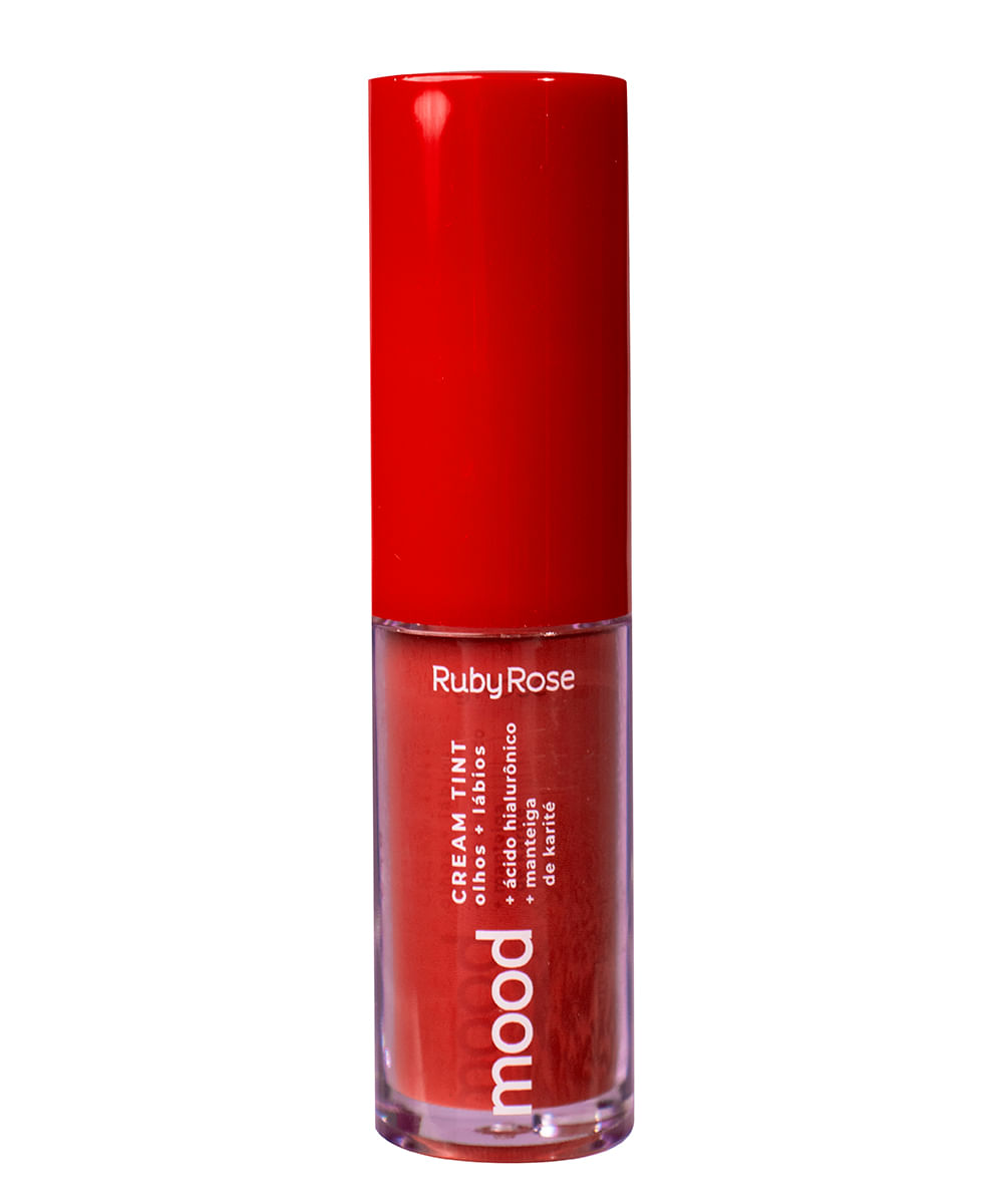 batom ruby rose cream tint mood velvety c80 vermelho