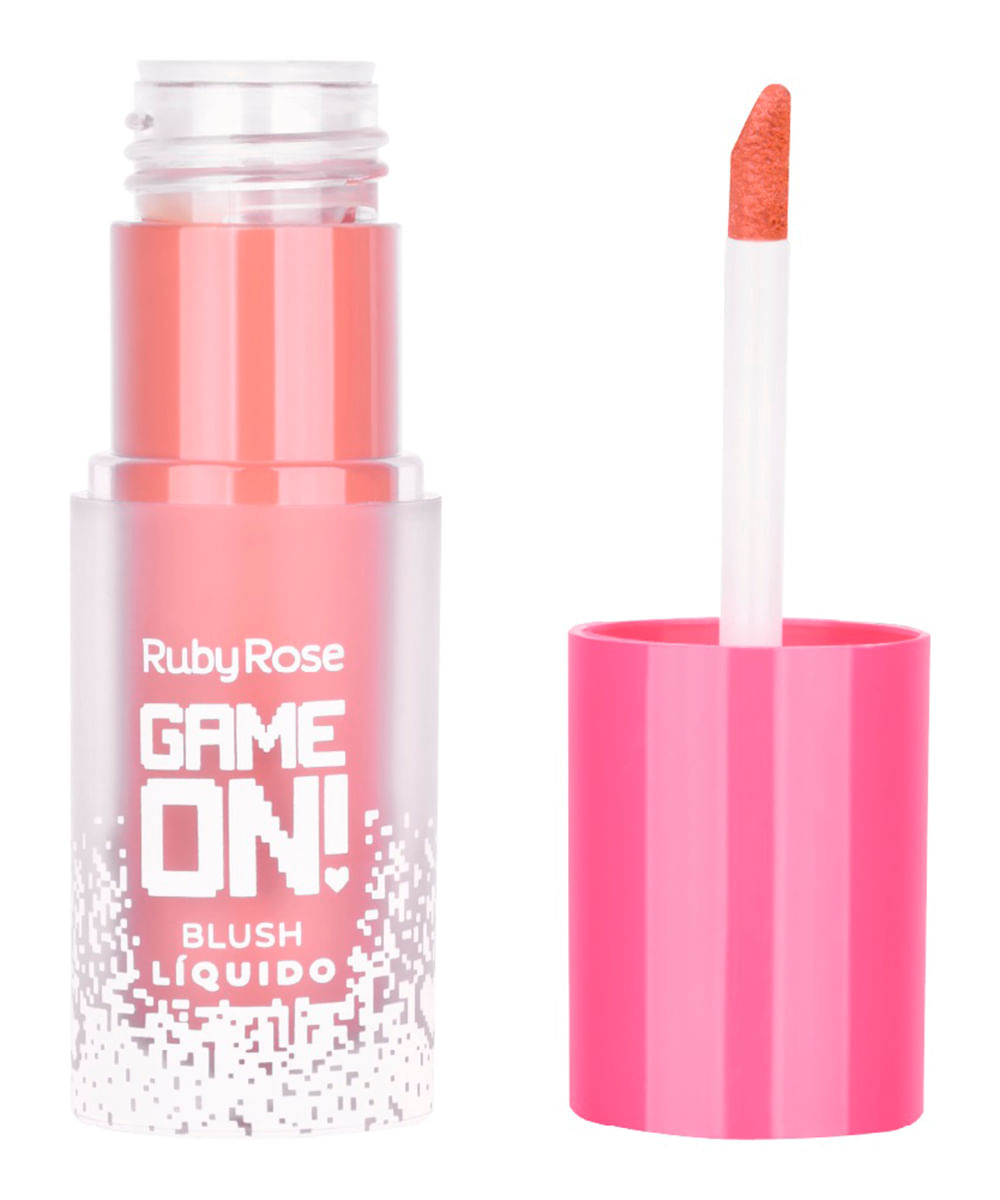blush líquido ruby rose game on ko rosa
