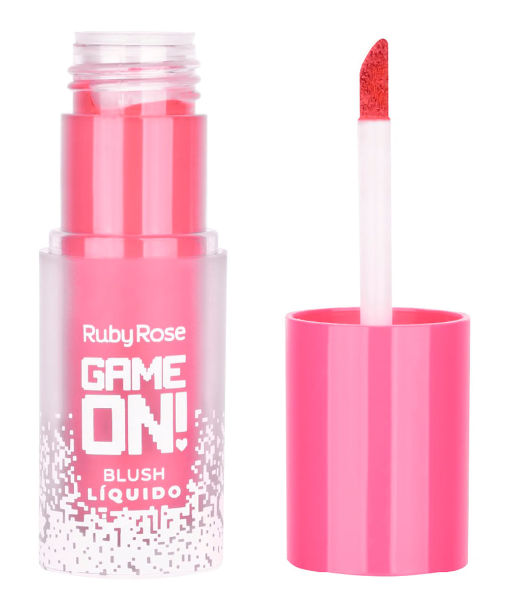 blush líquido ruby rose game on critical hit rosa