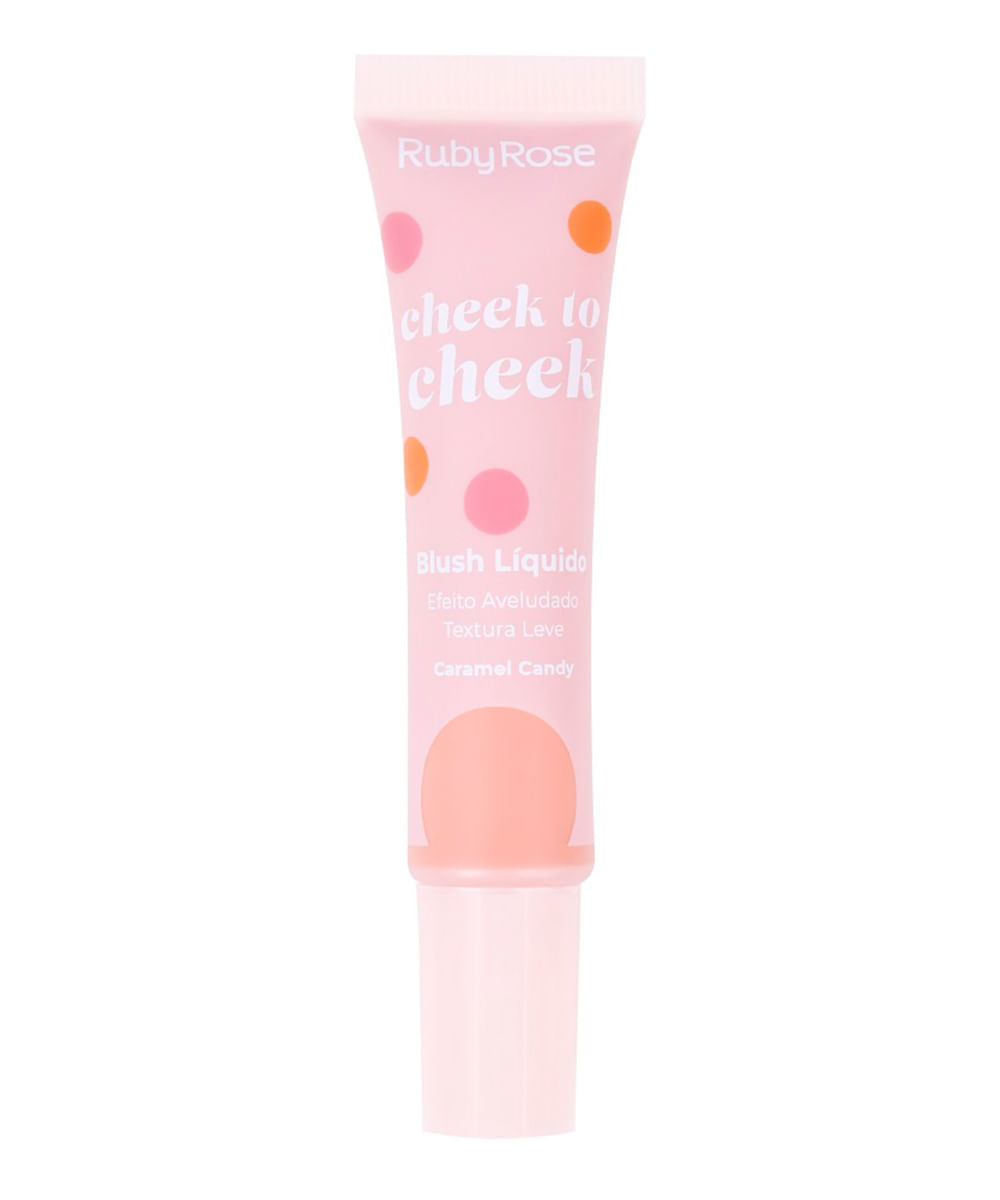 blush líquido ruby rose cheek to cheek caramel candy bege
