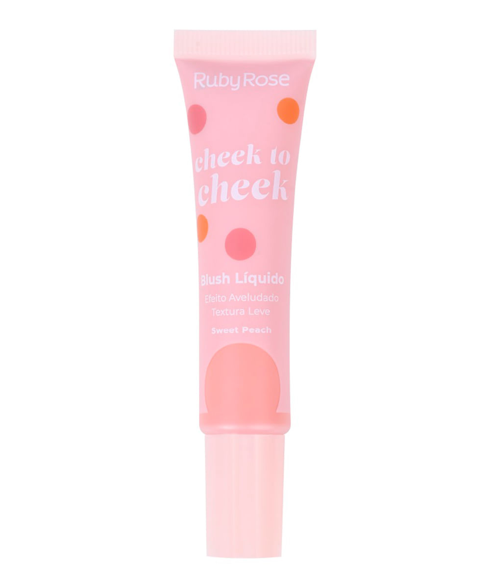 blush líquido ruby rose cheek to cheek sweet peach rosa