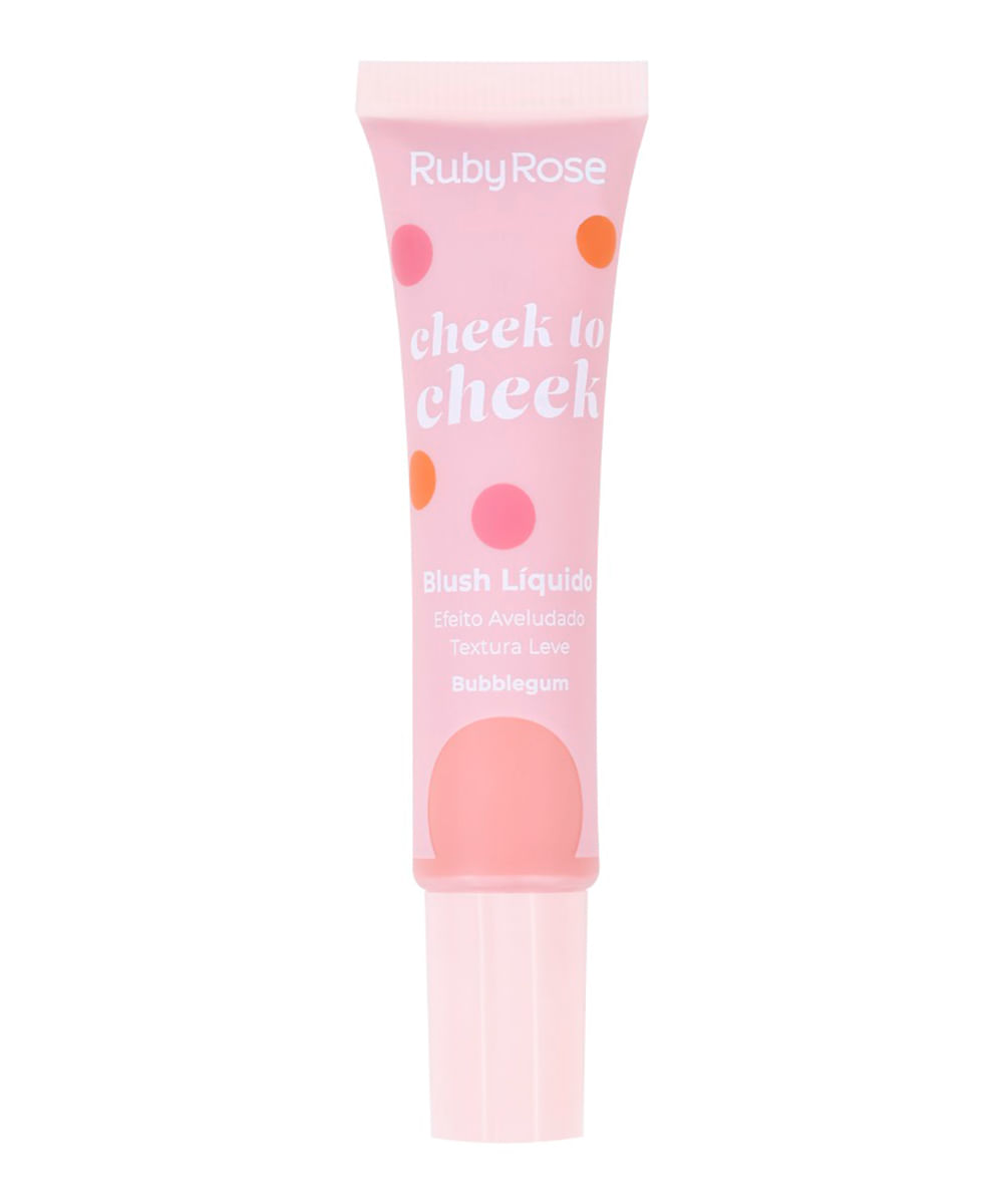 blush líquido ruby rose cheek to cheek bubblegum rosa