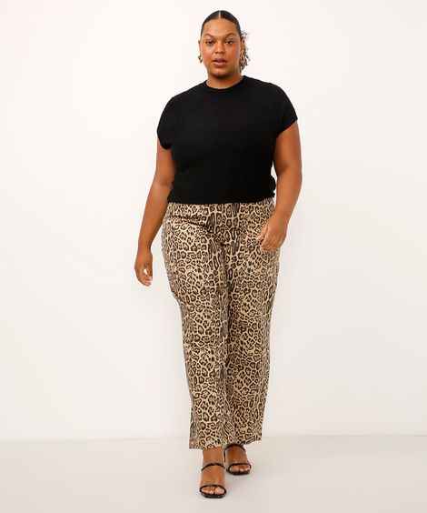 blusa de viscose gola alta manga japonesa plus size preta