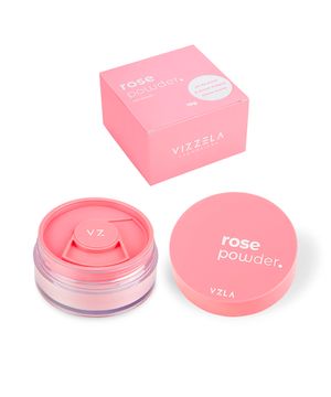 pó solto rose powder vizzela 10g rosa