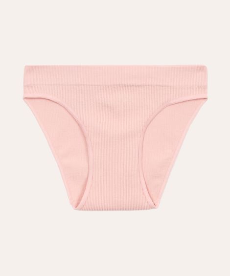 calcinha canelada infantil rosa