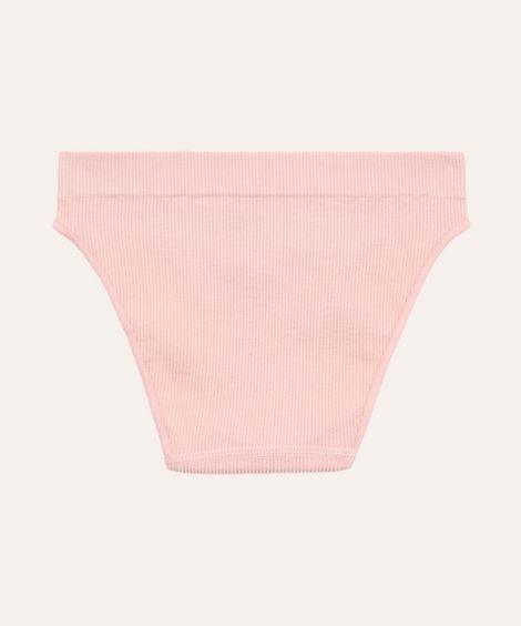 calcinha canelada infantil rosa