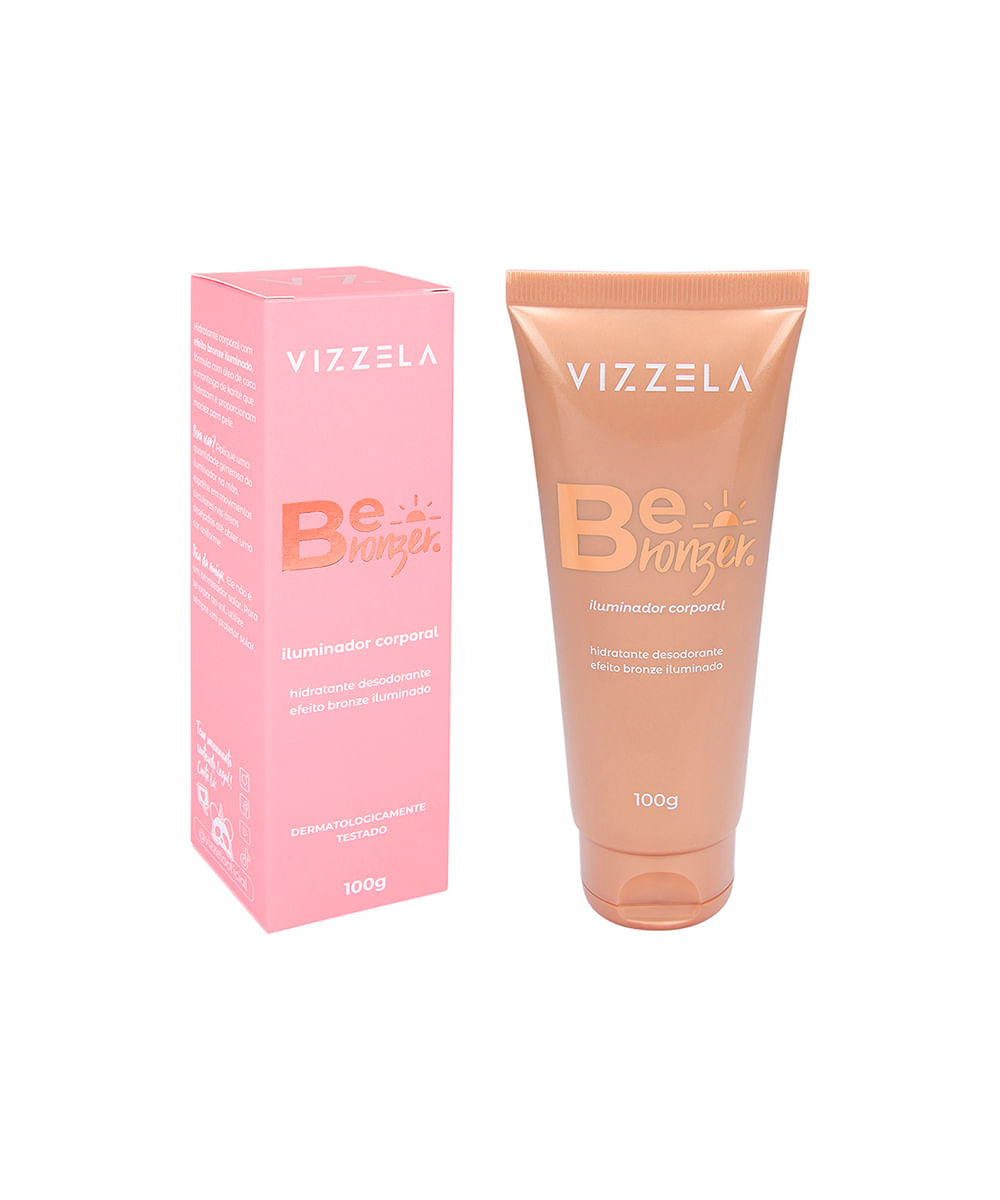 iluminador corporal be bronzer vizzela 100g