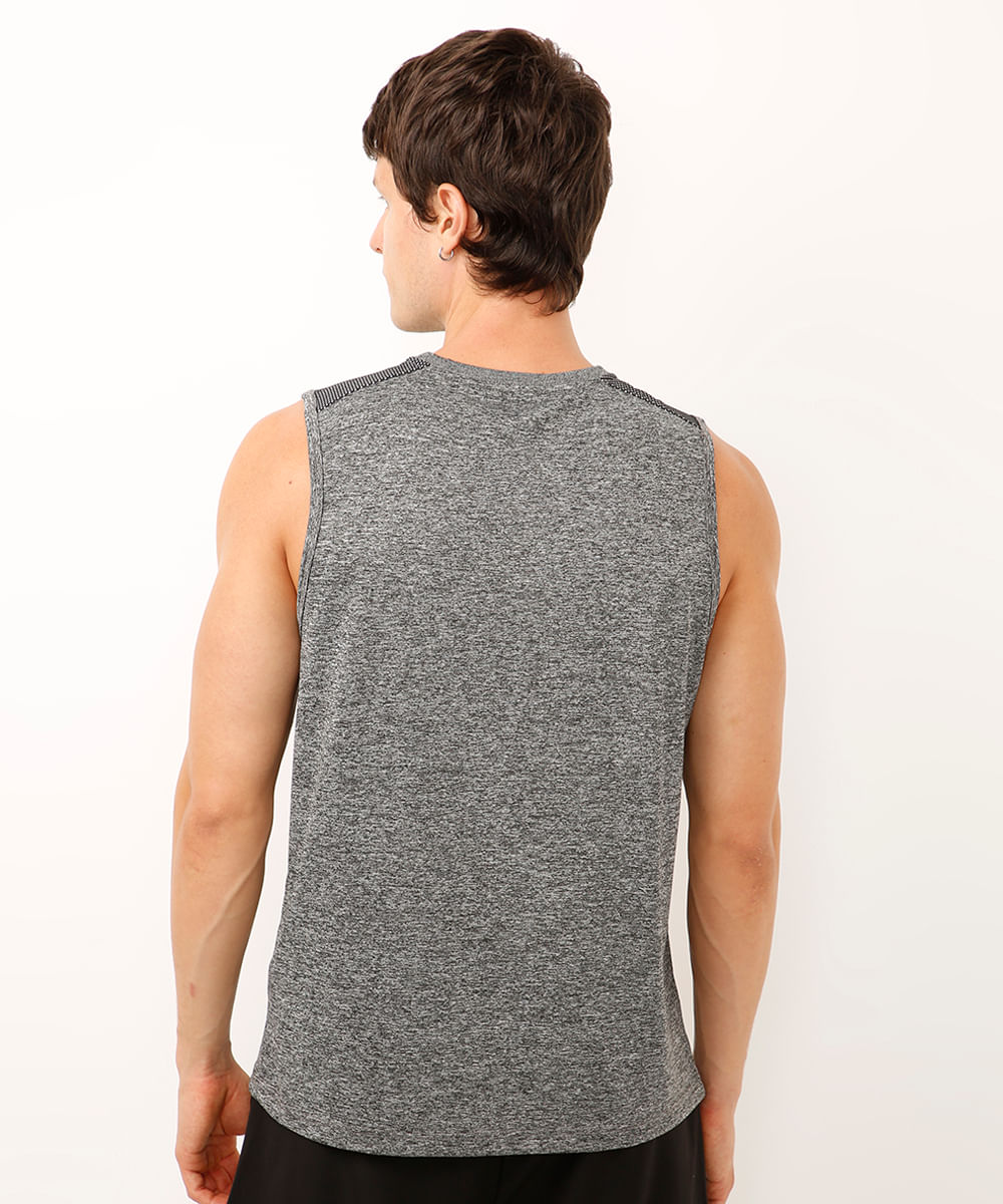 regata com recortes esportivo ace cinza