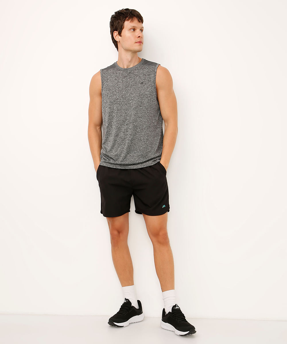 regata com recortes esportivo ace cinza