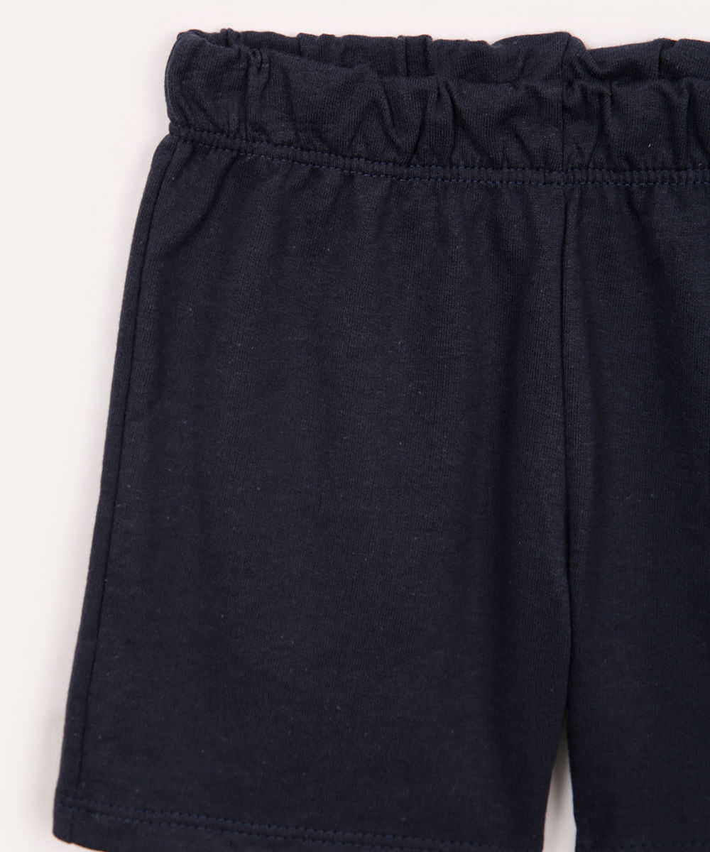 conjunto infantil curto sonic azul