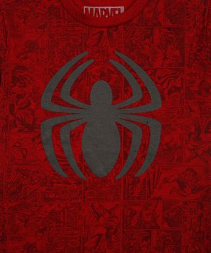 camiseta infantil homem aranha - vermelho escuro