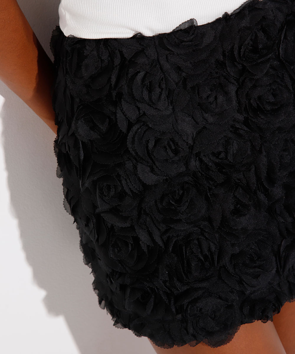 minissaia floral mindset preta