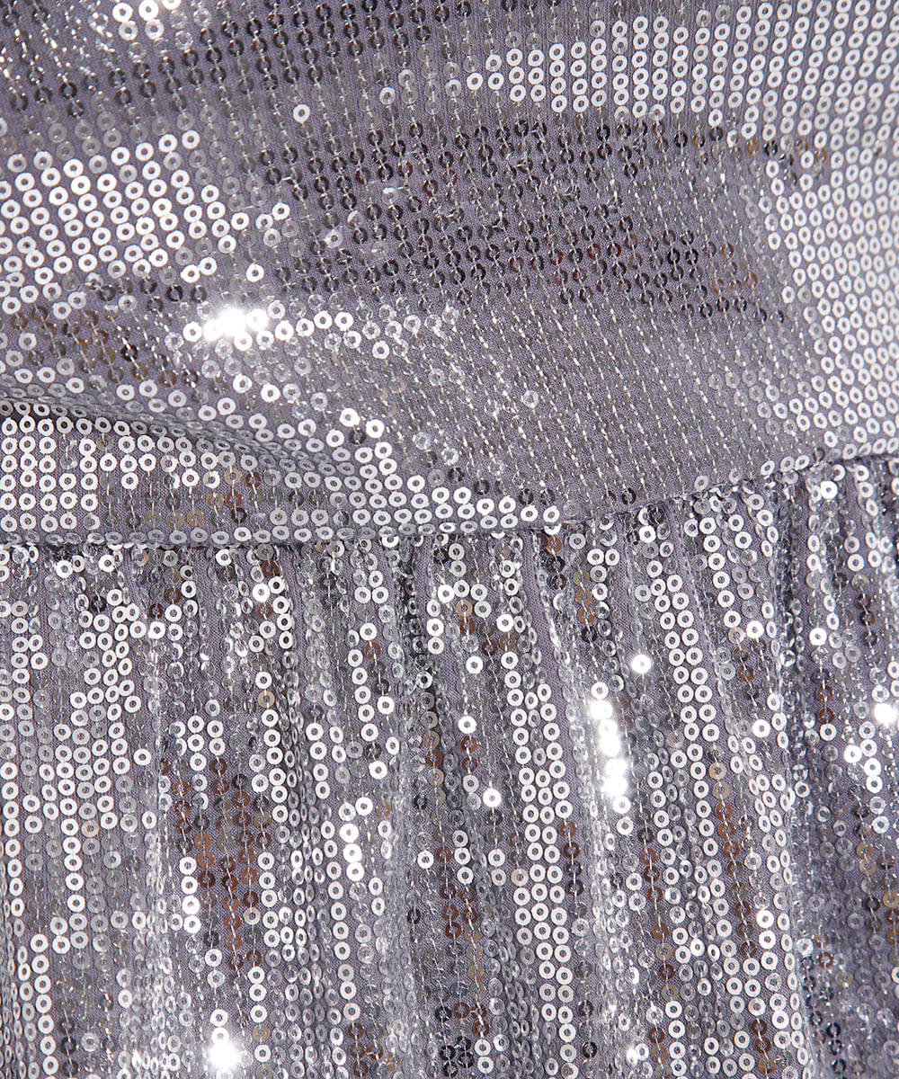 blusa balonê de paetê plus size mindset prateada