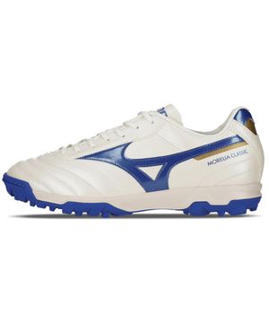 Chuteira Society Masculina Mizuno Morelia Classic AS Branco