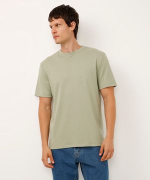 camiseta de algodão peruano verde