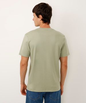 camiseta de algodão peruano verde