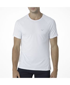 Camiseta de Corrida Masculina Mizuno Pro UV Branco