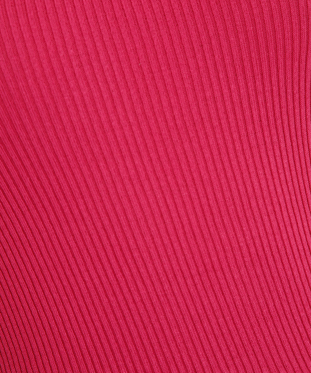 regata de tricot canelada rosa
