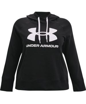 Moletom de Treino Plus Size Feminino Under Armour Rival Fleece Preto