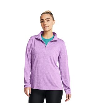 Moletom de Treino Feminino Under Armour Tech 1/2 Zip Roxo