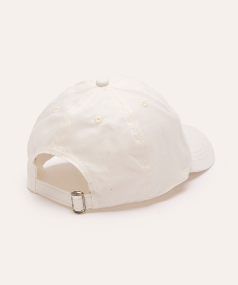 boné de sarja aba curva esportivo off white