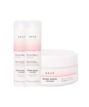 Kit Braé Blonde Repair - Shampoo 250ml - Condicionador 250ml - Máscara 250g