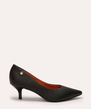 Scarpin Feminino Bico Fino Salto Médio Vizzano  Preto