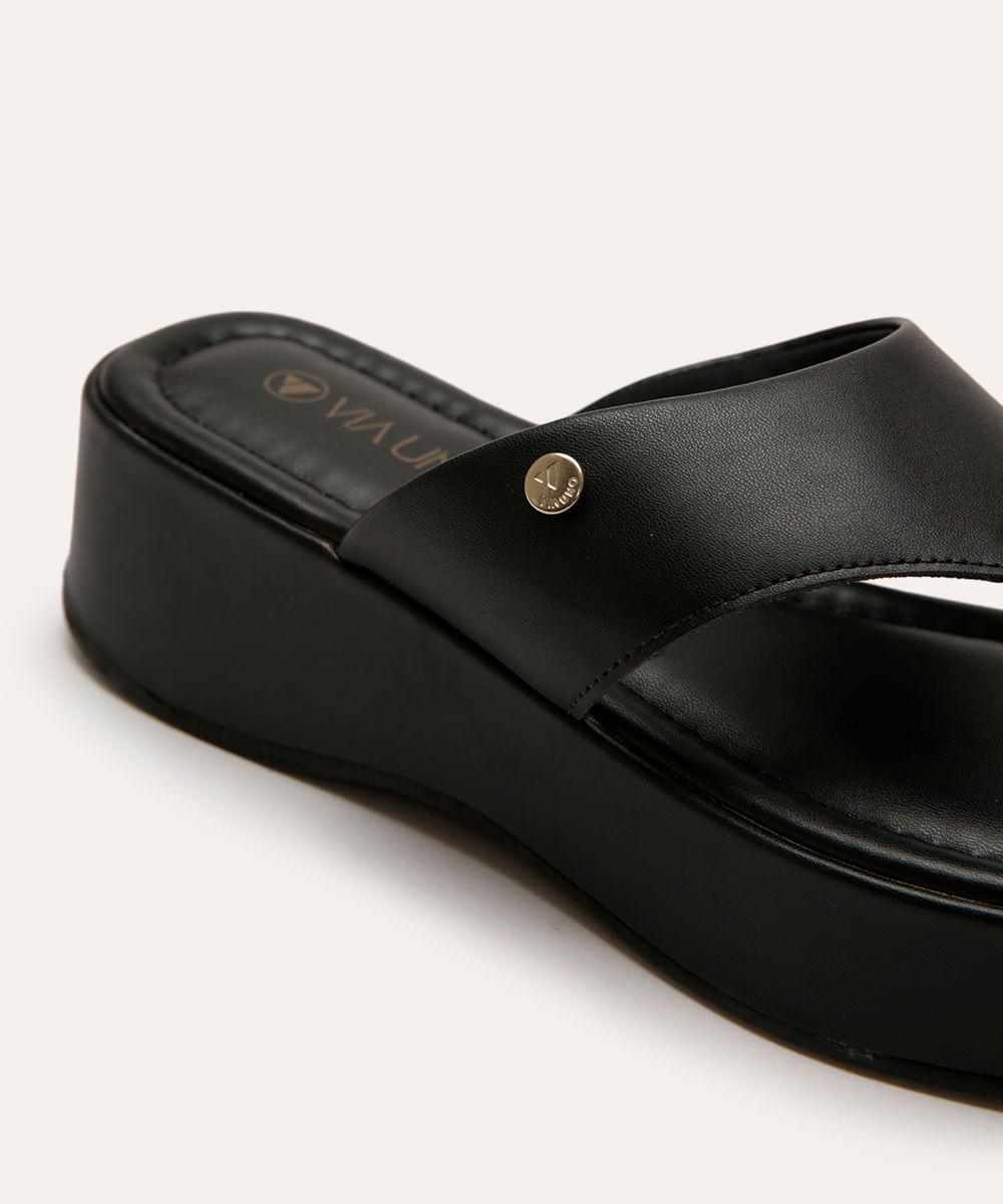 tamanco flatform via uno preto