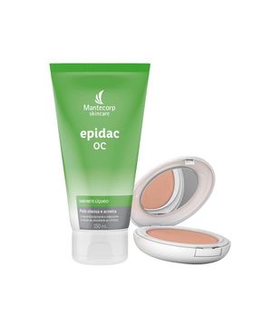 Kit Antioleosidade Mantecorp - Sabonete Líquido Facial e Protetor Solar em Pó Facial FPS 50 Clara