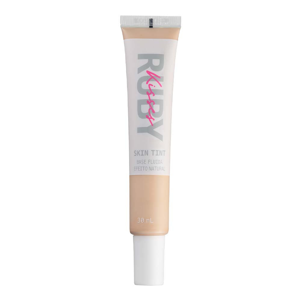 Base Fluida Ruby Kisses Skin Tint Efeito Natural Cor 105 RS105B 30ml
