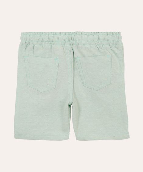 bermuda infantil cós elástico verde