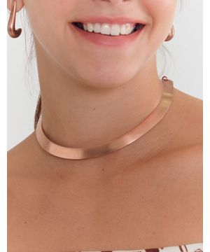 Colar Choker Grande Cobre Zinzane