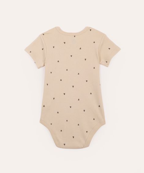 body de algodão infantil poá bege