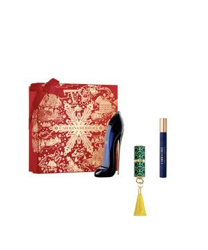 Good Girl Carolina Herrera Coffret Perfume Feminino + Travel Size + Mini Fabulous Kiss The Lipstick