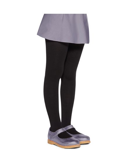 meia calça infantil poá lupo preto