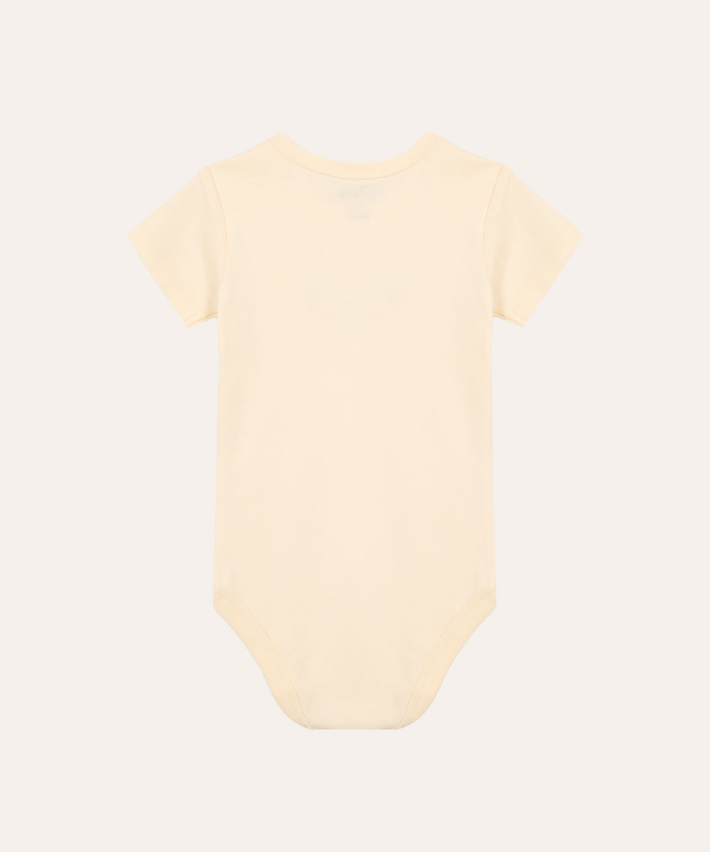 body de algodão infantil hakuna matata amarelo