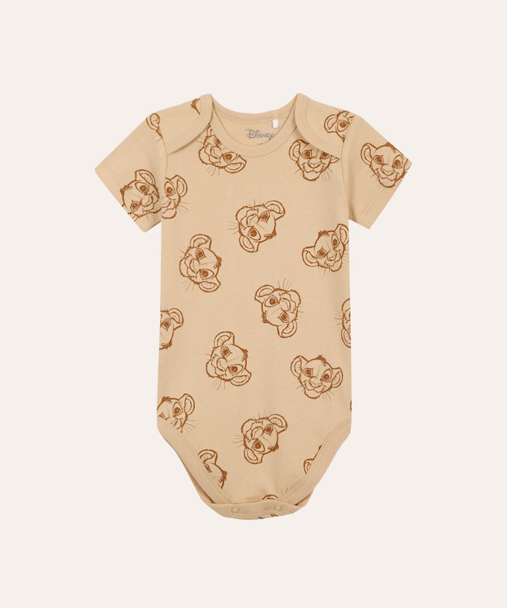 body de algodão infantil simba bege