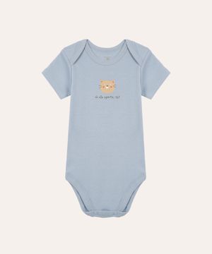 body de algodão infantil só não aperta tá azul