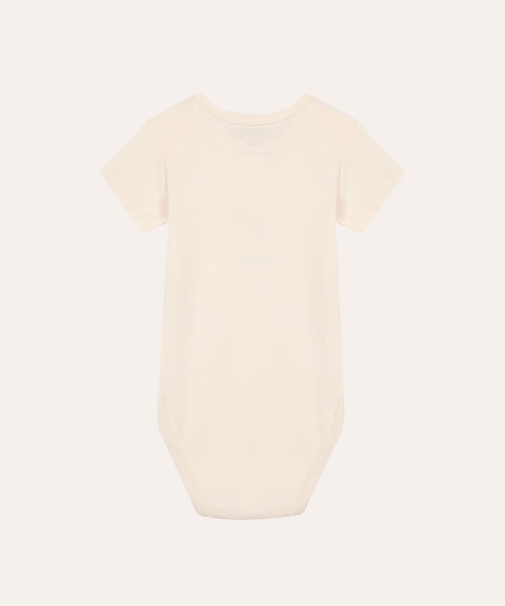 body de algodão infantil snoopy off white