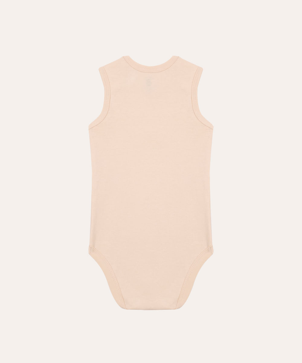 body de algodão infantil gatinha da casa bege