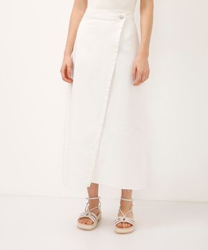 saia midi envelope de sarja off white