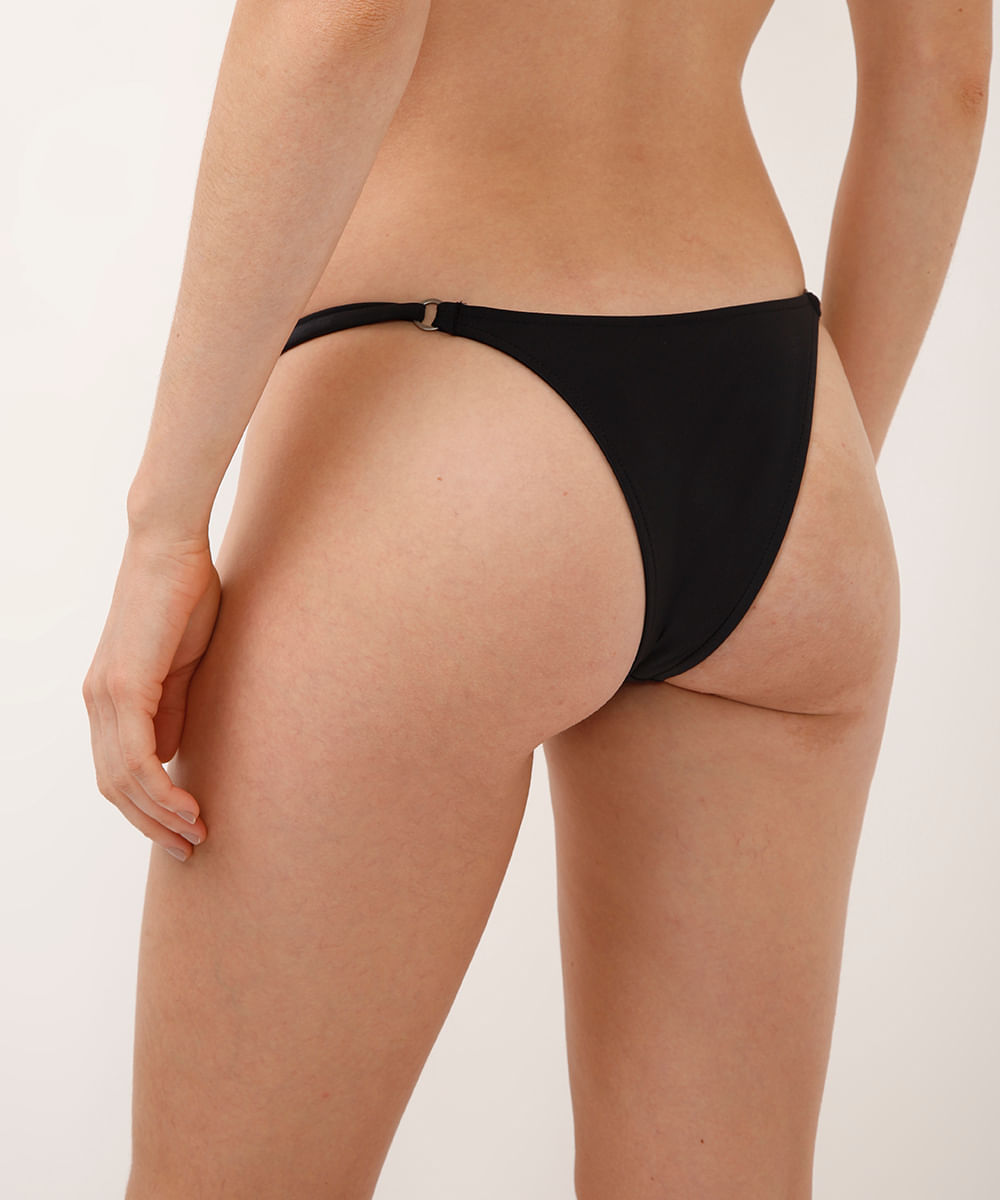biquíni calcinha tanga com recortes preto