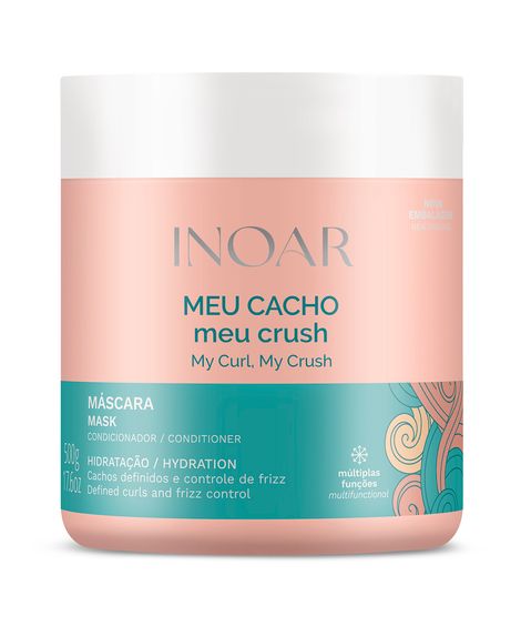 máscara inoar meu cacho meu crush - transparent