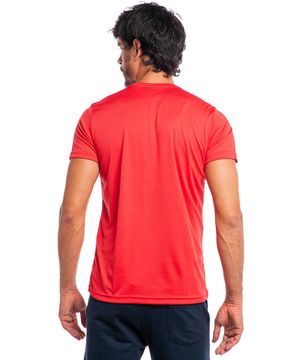 Camiseta Masculina Pw Sports Lisa Polo Wear Vermelho Médio