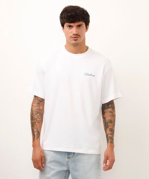 camiseta de algodão lisboa off white